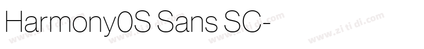 Harmony0S Sans SC字体转换